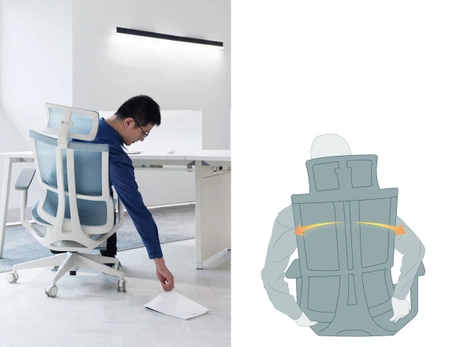 Fotel obrotowy z podnóżkiem Experta - EXP 100WP